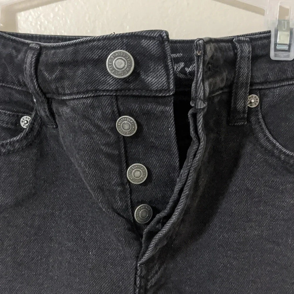 Free People We The Free Black Distressed Shorts | Size 24 - Picture 5 of 8